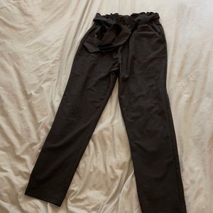 🖤Black Paper Bag Tie Waist Trousers 🖤